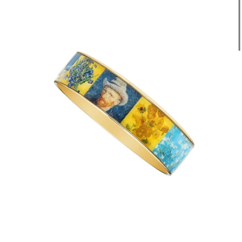 Van Gogh 22kt Goldplated bangle Van Gogh Collage, by Erwin Pearl® - Picture 5 of 16